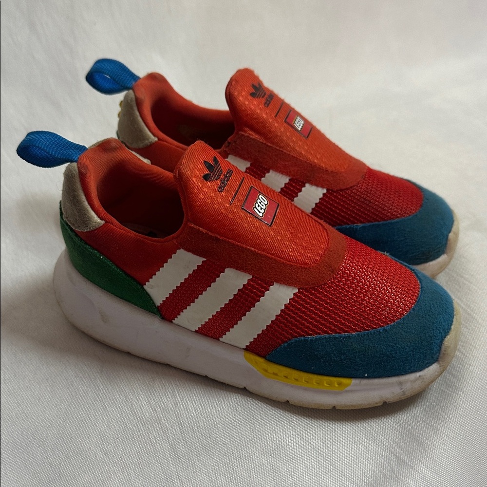 Adidas Lego Kids Red, Green and Blue Sneakers 8K